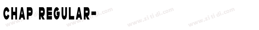 Chap Regular字体转换